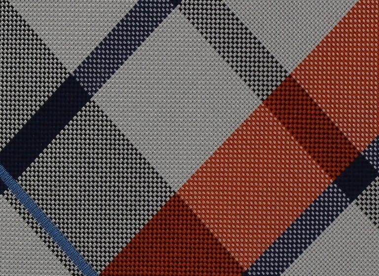 Corbata Cuadros Escoceses Naranja