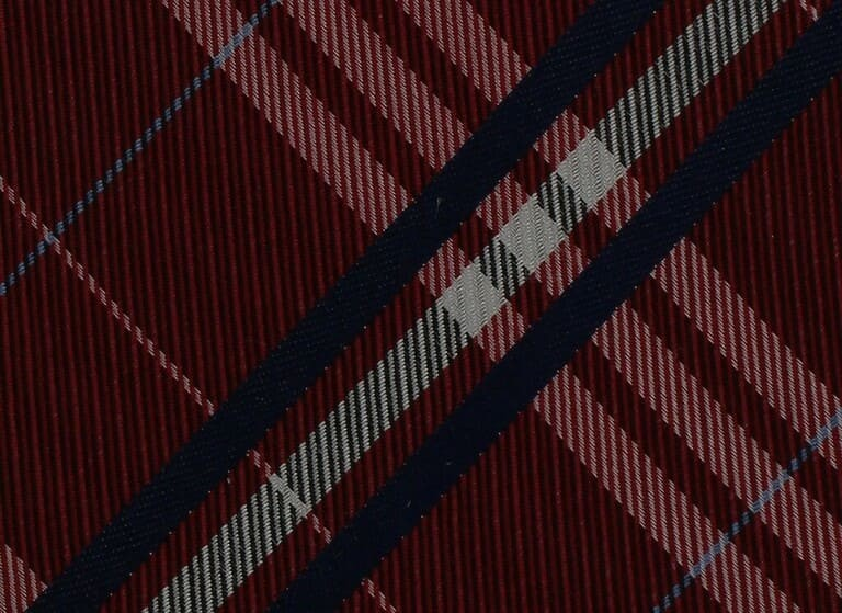 Corbata Cuadros Escoceses Roja