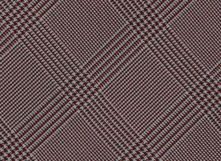 Corbata Cuadros Príncipe Gales Granate II