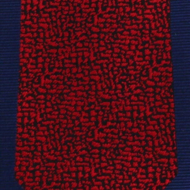 Corbata Estrecha Azul Marino y Roja