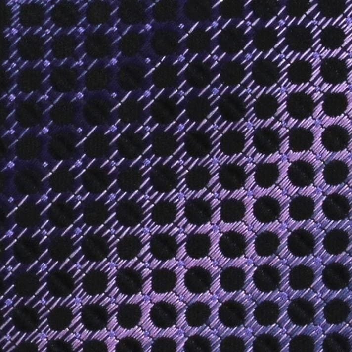 Corbata Estrecha Negra y Violeta