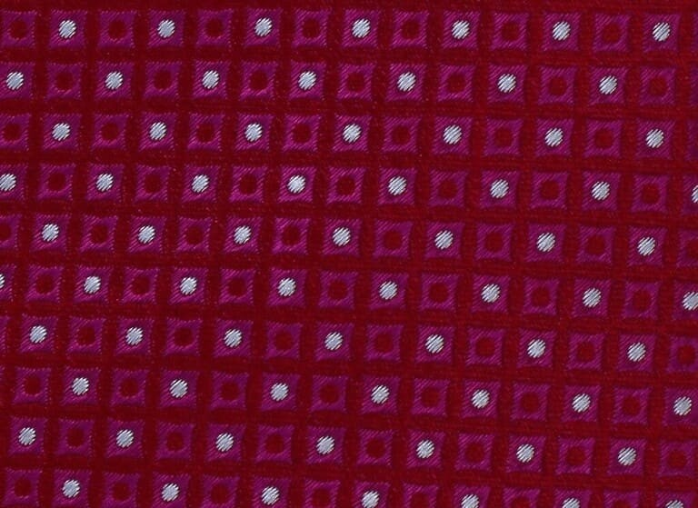 Corbata Estructura Puntos Roja