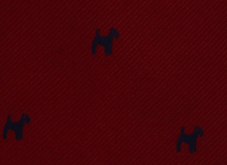 Corbata Perros Roja