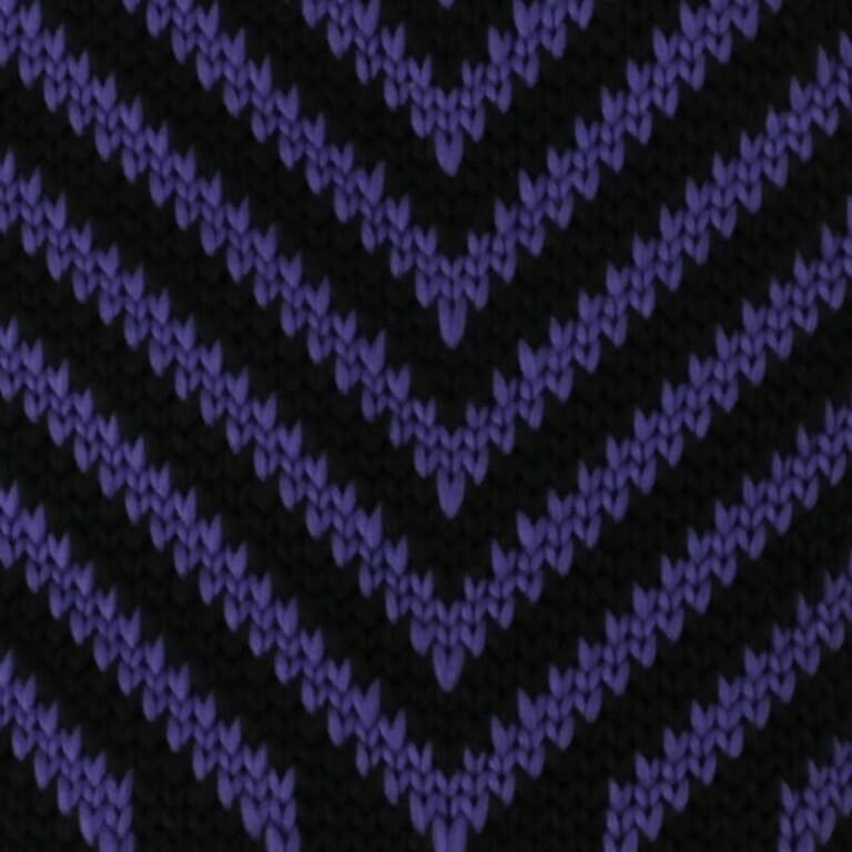 Corbata Punto Rayas Negra y Morada