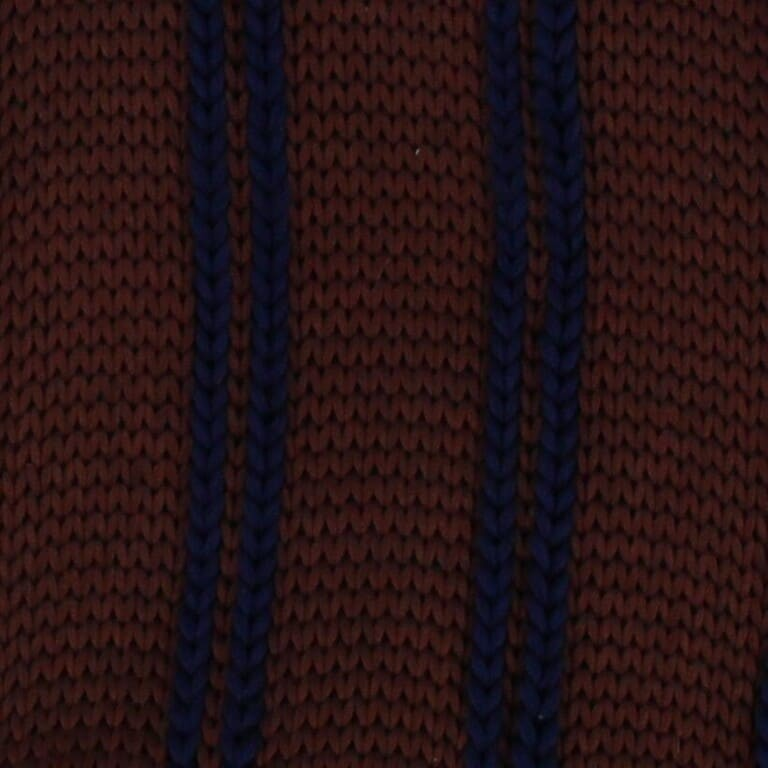 Corbata Punto Rayas Verticales Marrón y Azul