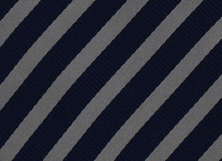 Corbata Rayas Azul y Plata