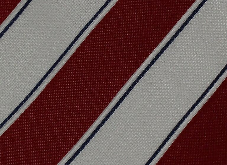 Corbata Rayas Roja y Blanca