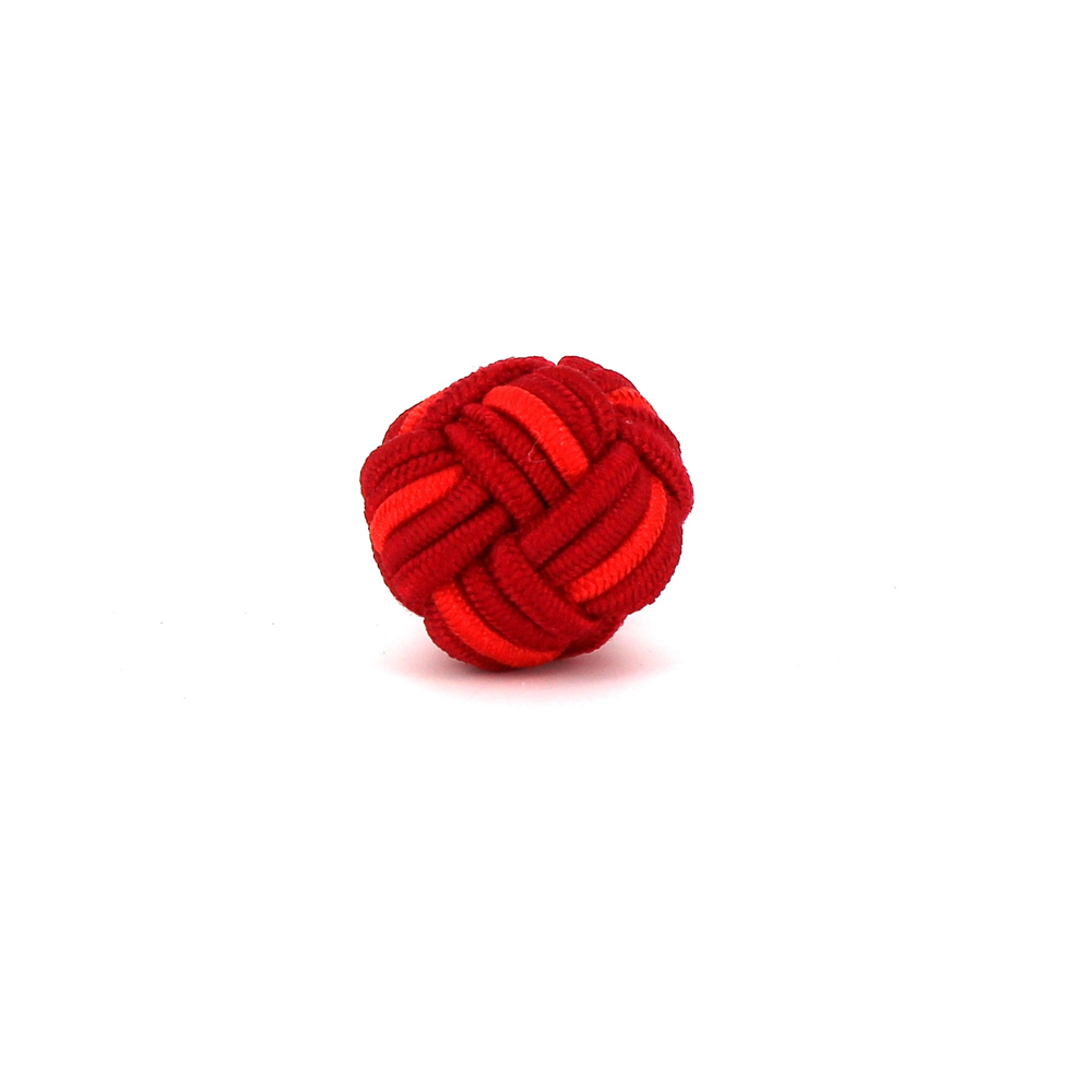 Gemelos Bola Grande Tonos Rojos