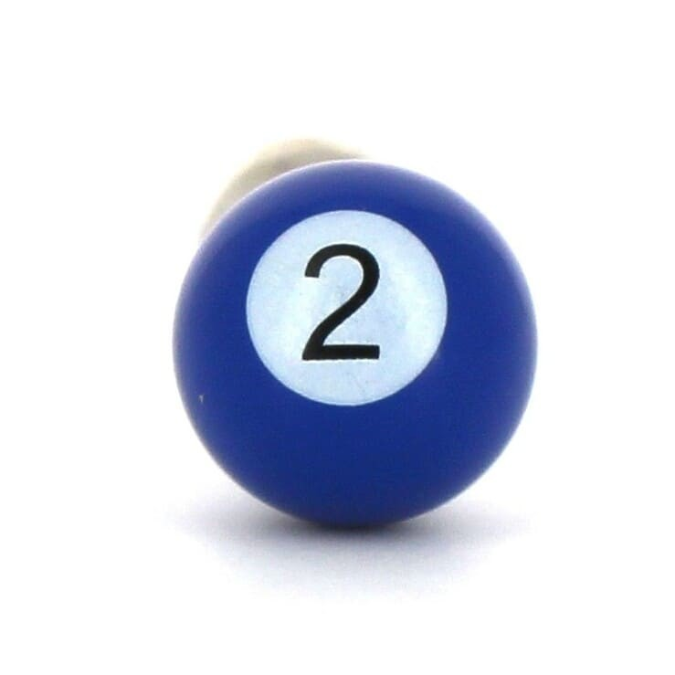 Gemelos Bolas Billar Azul 2
