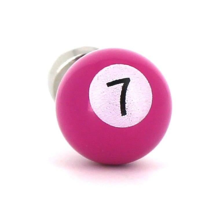 Gemelos Bolas Billar Fucsia 7