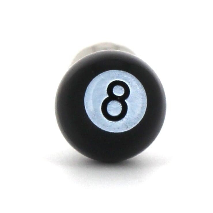 Gemelos Bolas Billar Negro 8