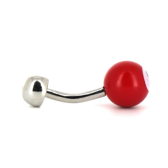 Gemelos Bolas Billar Rojo 3