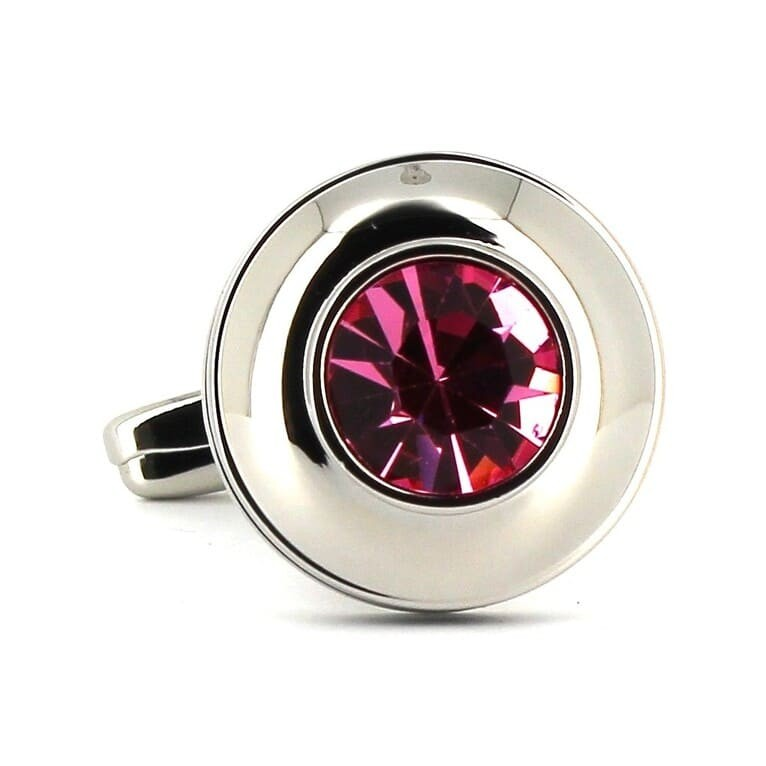 Gemelos Cristales Fucsia