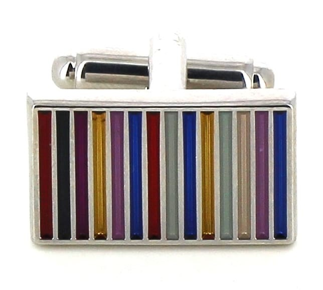 Gemelos Esmaltados Rectangulares Multicolor