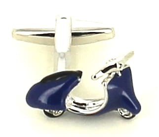 Gemelos Moto Scooter Vespa Azul Marino
