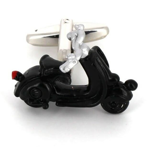 Gemelos Moto Scooter Vespa Negra