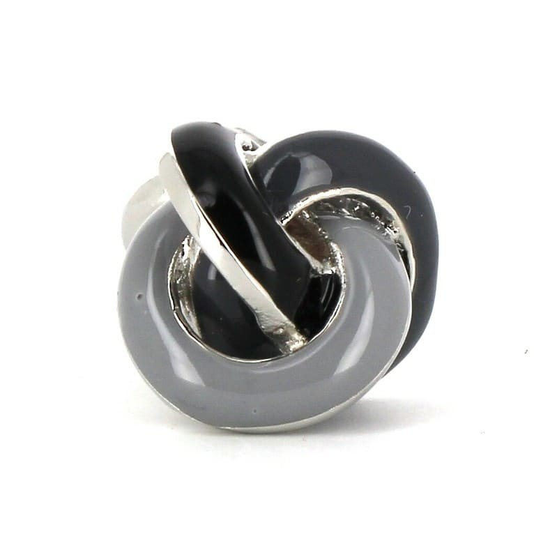 Gemelos Nudos Gris y Negro