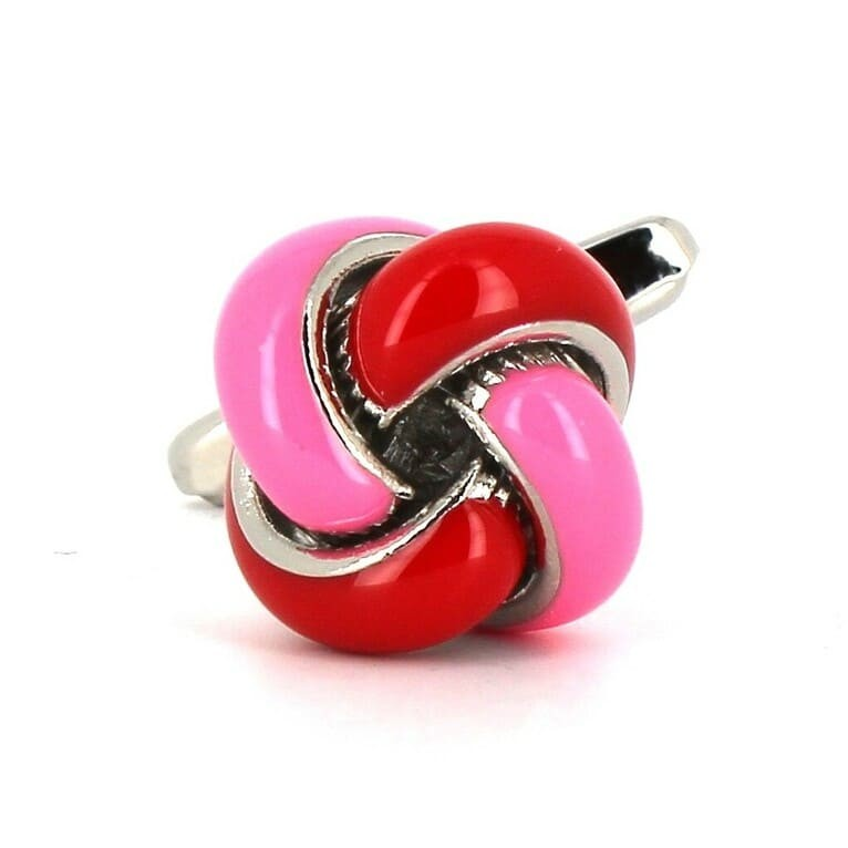 Gemelos Nudos Rojo y Rosa
