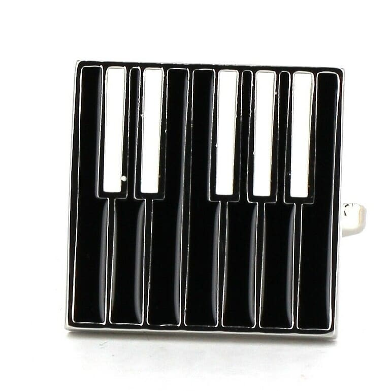 Gemelos Teclado Piano Negros