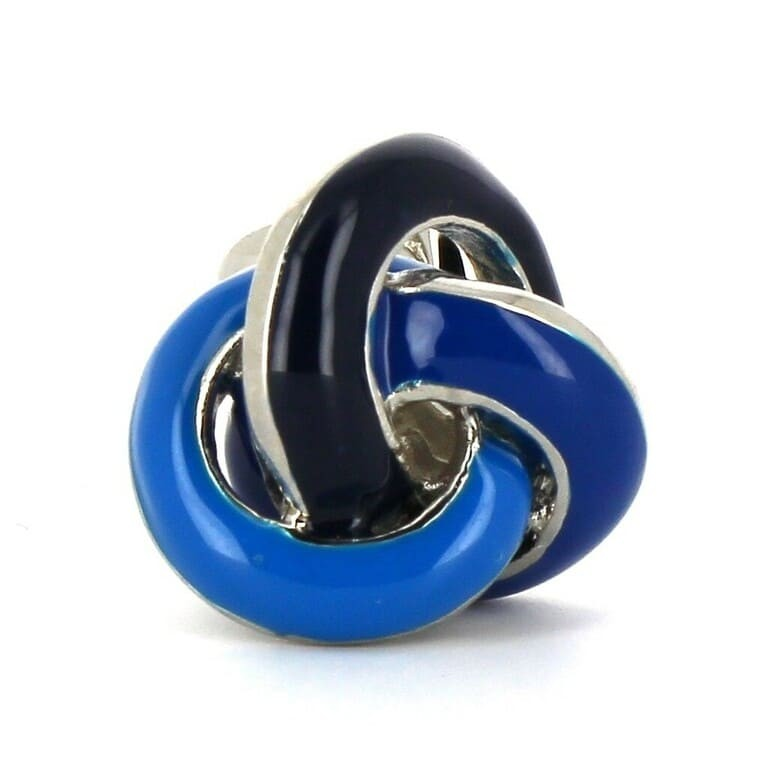 Gemelos Triple Nudo Azul