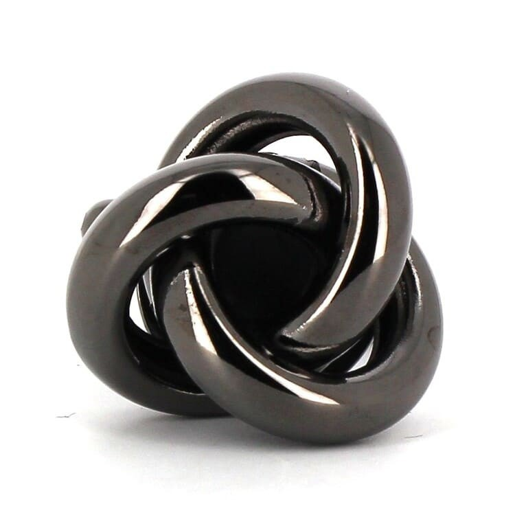Gemelos Triple Nudo Liso Negro