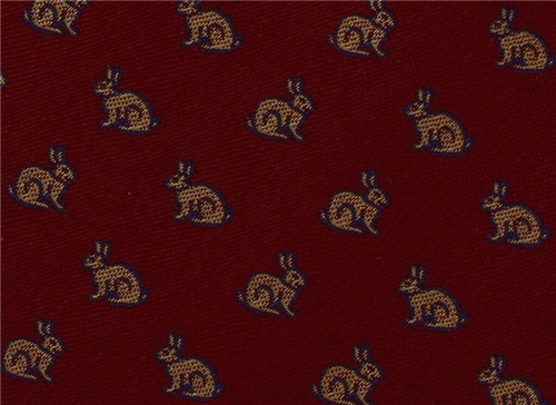 Corbata Conejos Roja