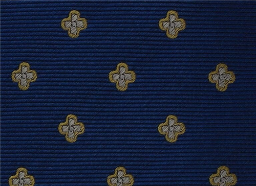 Corbata Flores Azul