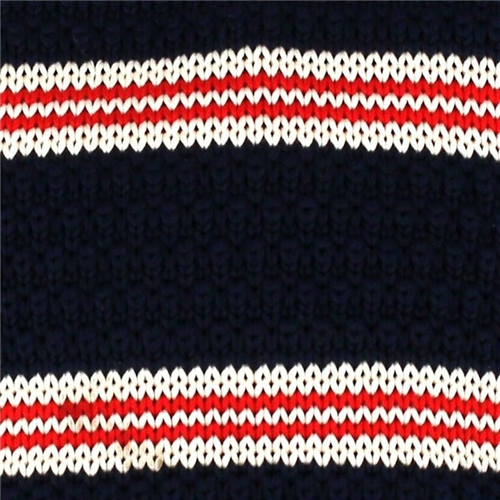 Corbata Punto Rayas Azul Oscuro