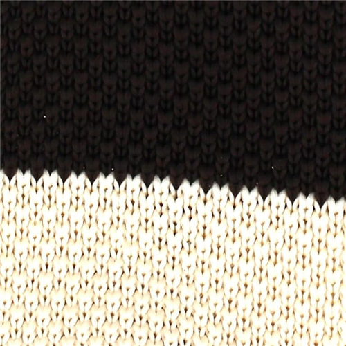 Corbata Punto Rayas Marrón y Beige
