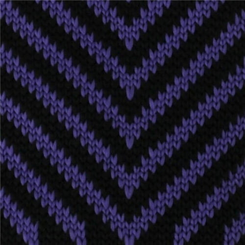 Corbata Punto Rayas Negra y Morada