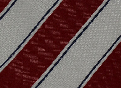 Corbata Rayas Roja y Blanca