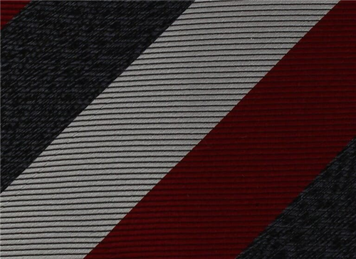Corbata Rayas Tricolor Granate