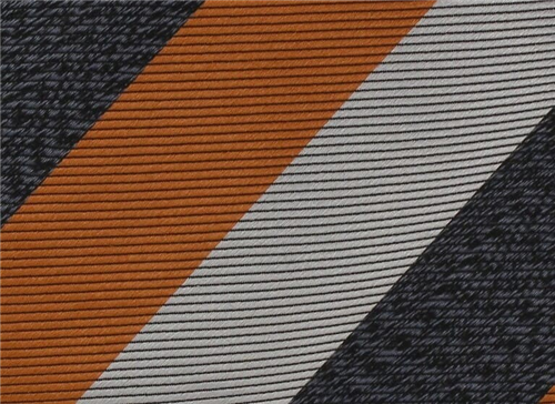 Corbata Rayas Tricolor Naranja