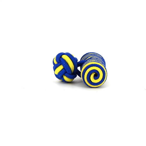 Gemelos Barril Azul Marino y Amarillo