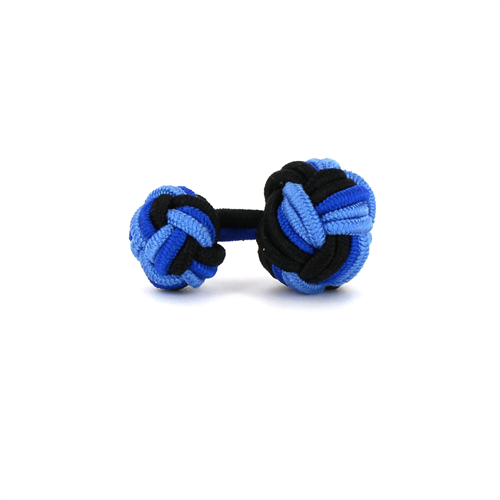 Gemelos Bola Grande Negro y Azules