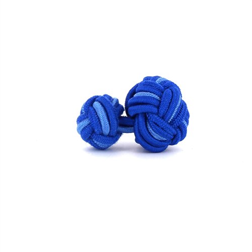 Gemelos Bola Grande Tonos Azules