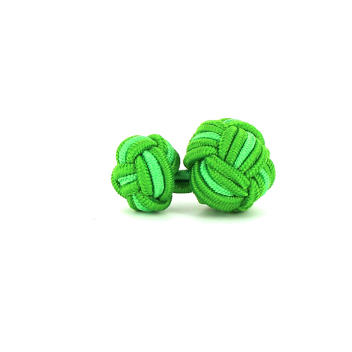 Gemelos Bola Grande Tonos Verdes
