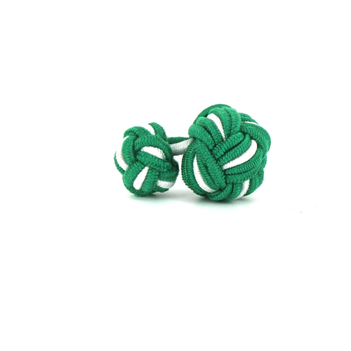Gemelos Bola Grande Verde y Blanco