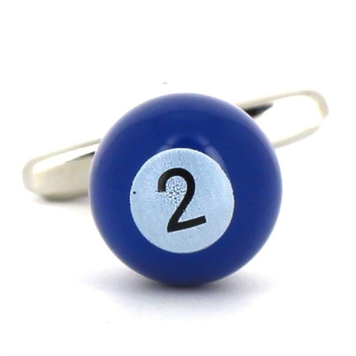 Gemelos Bolas Billar Azul 2