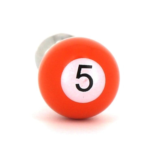 Gemelos Bolas Billar Naranja 5