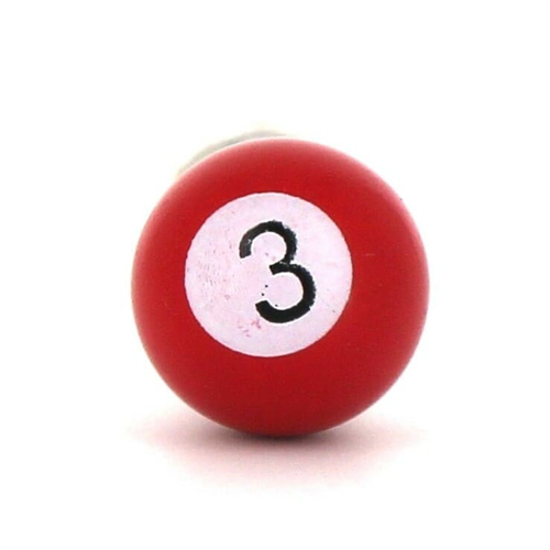 Gemelos Bolas Billar Rojo 3