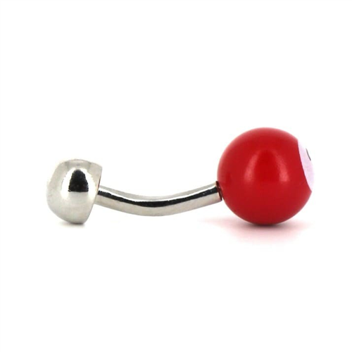 Gemelos Bolas Billar Rojo 3