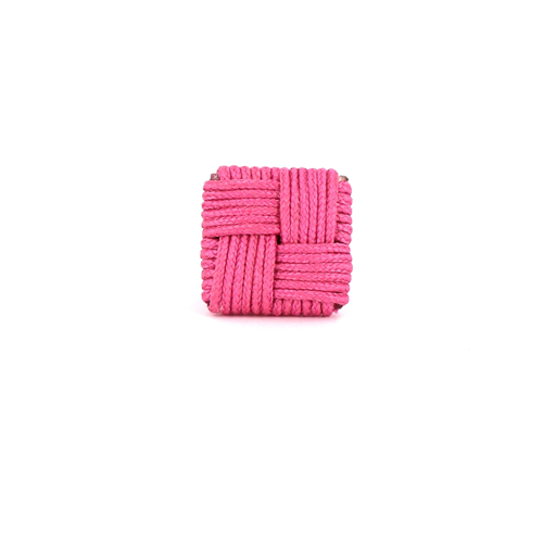 Gemelos Cuadrado Rosa Intenso