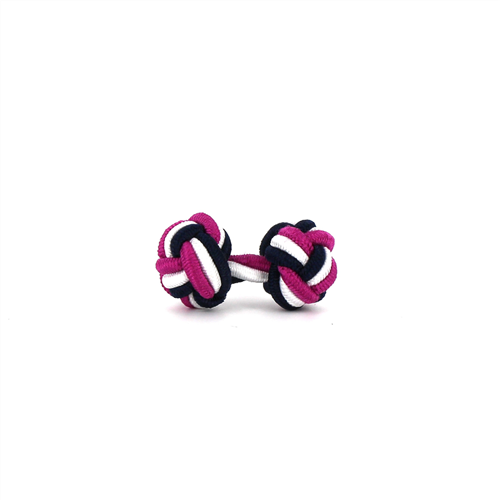 Gemelos Doble Bola Fucsia, Negro y Blanco
