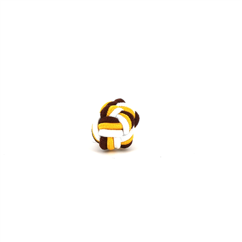 Gemelos Doble Bola Marrón, Amarillo y Blanco