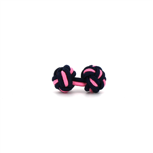 Gemelos Doble Bola Negro y Rosa