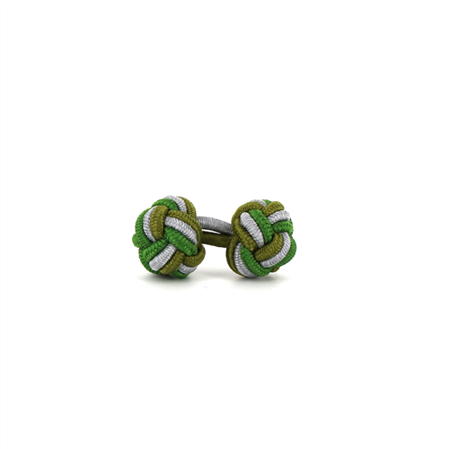 Gemelos Doble Bola Verdes y Gris Claro
