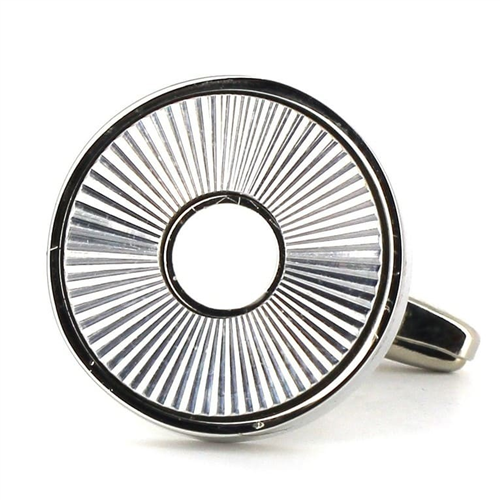 Gemelos Esmaltados Circulares Rayados