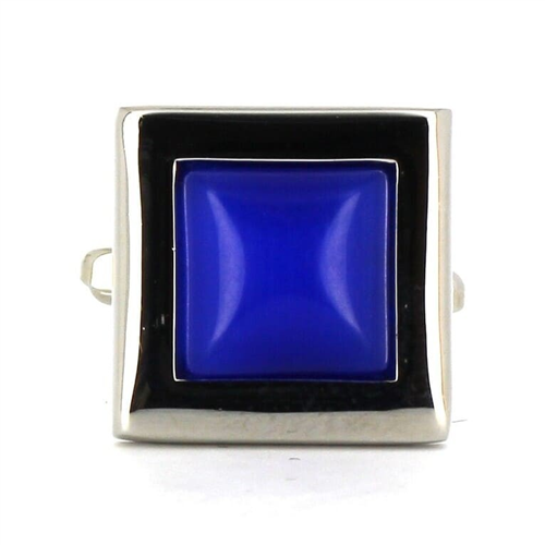 Gemelos Esmaltados Cuadrados Azules II