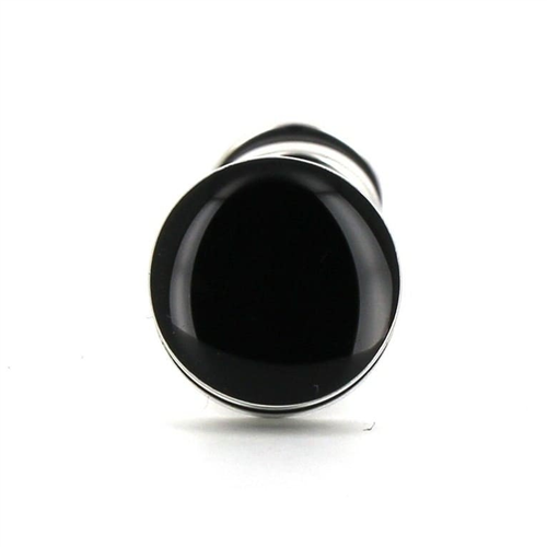 Gemelos Esmaltados Doble Bola Negros III